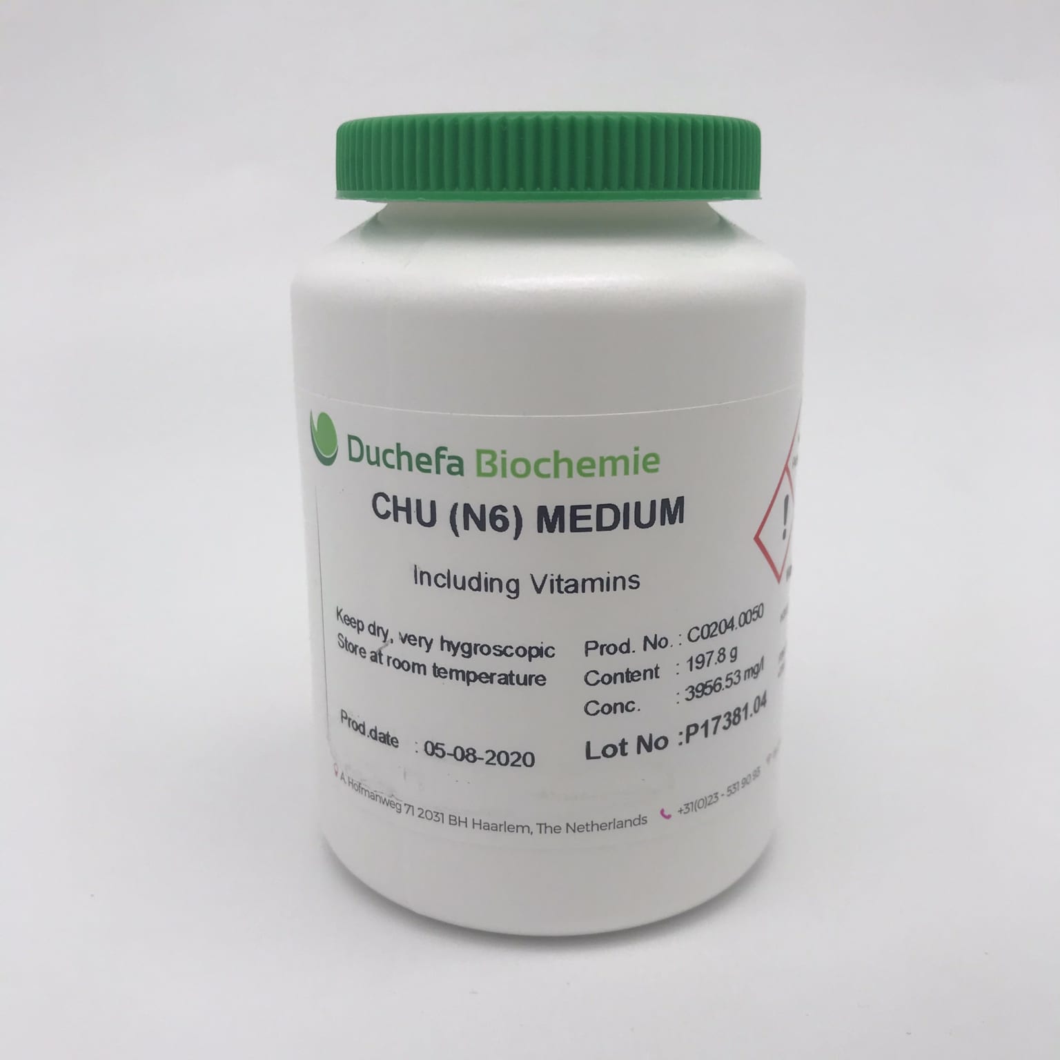 CHU (N6) Medium Indluding Vitamins